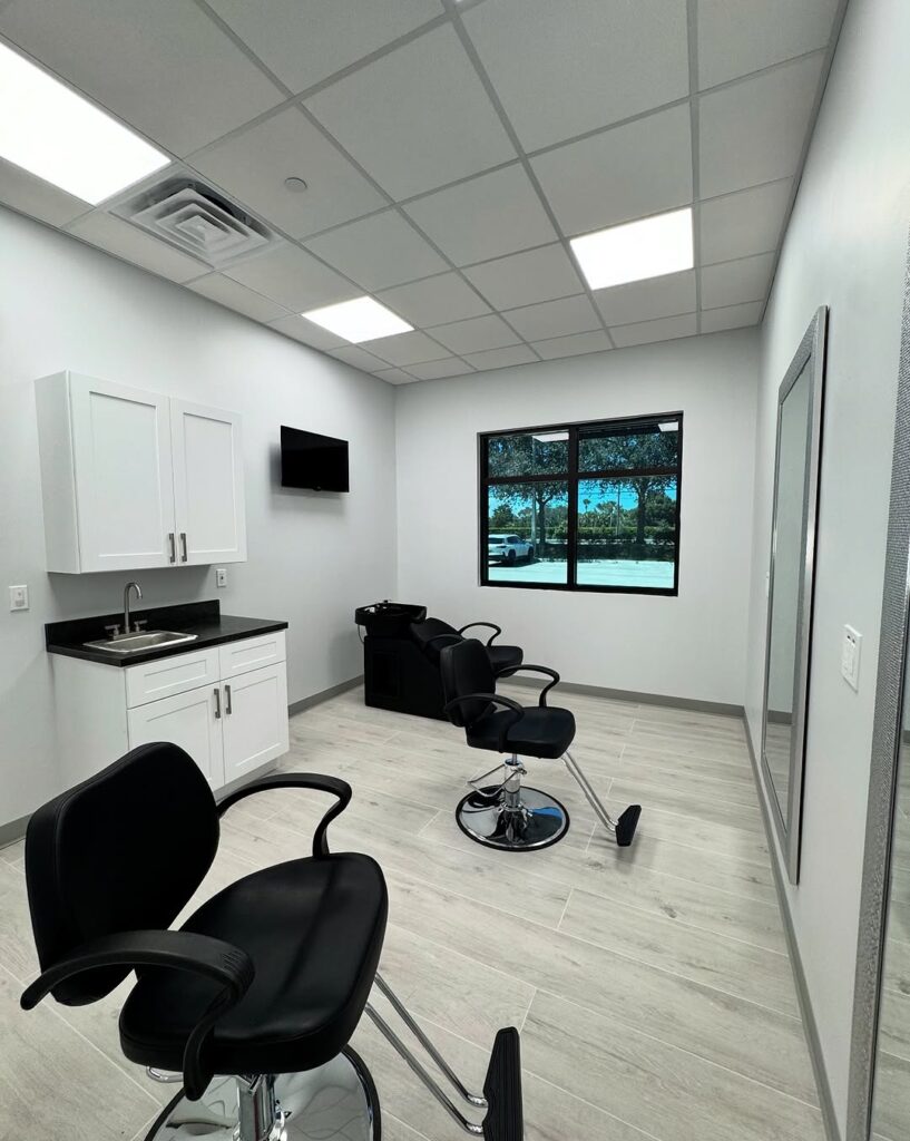 Private beauty studio with modern design